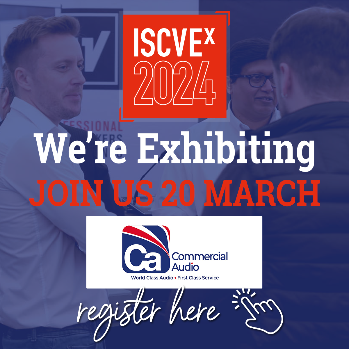 ISCVEx 2024 We are Exhibiting Banner 1200px - Exhibitors - Commercial Audio