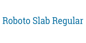 Fonts - Roboto Slab Regular